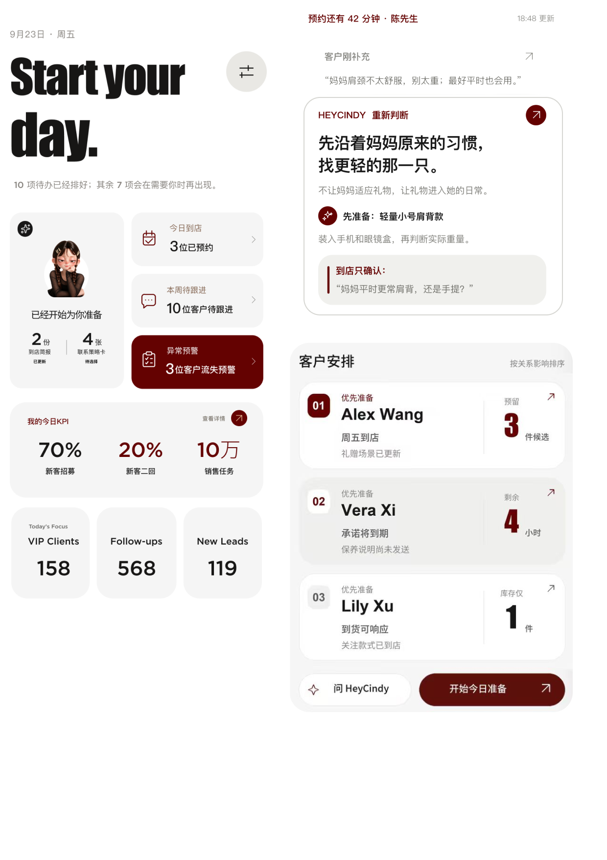 店员行动辅助界面